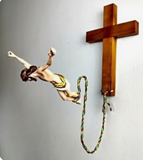 He always practiced a leap of faith | image tagged in memes,fun,jesus | made w/ Imgflip meme maker