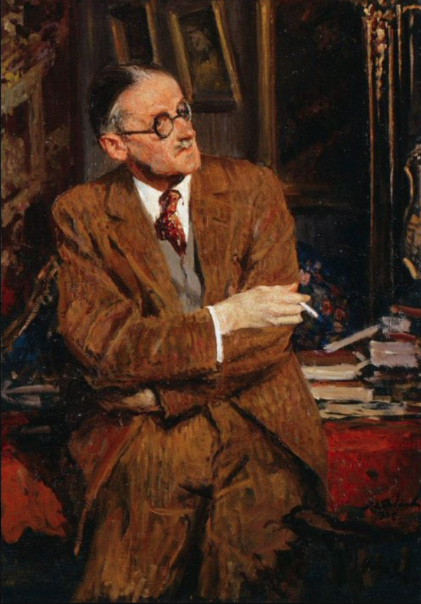 James Joyce by Jacques-Emile Blanche Blank Meme Template