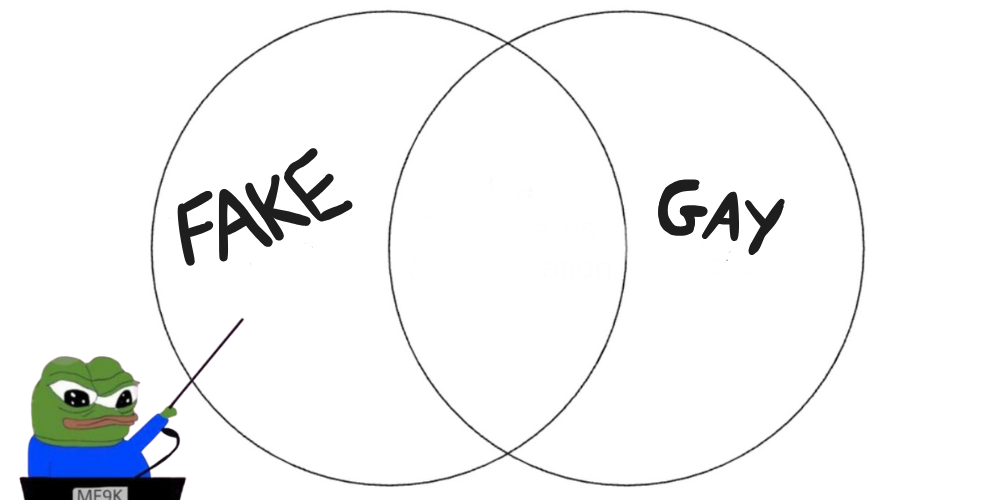 fake and gay Blank Meme Template