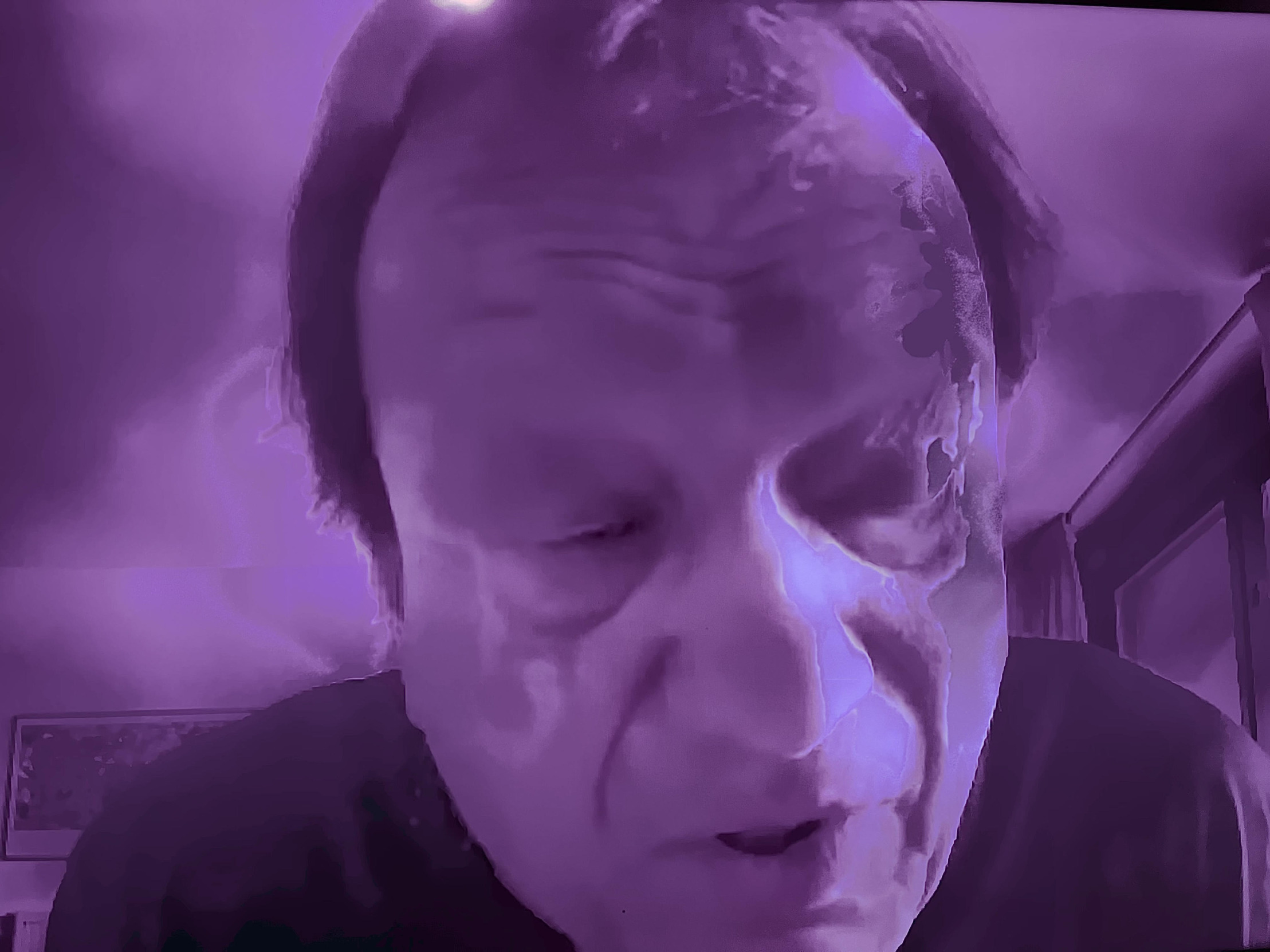 purple old man Blank Meme Template