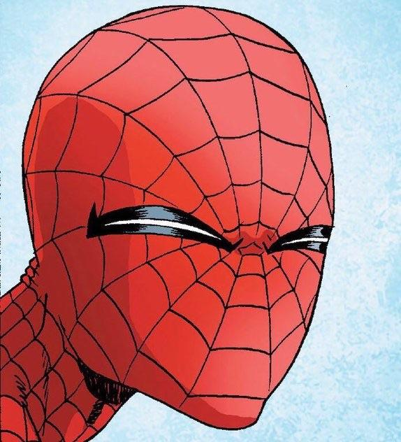 Squinty Spiderman Blank Meme Template