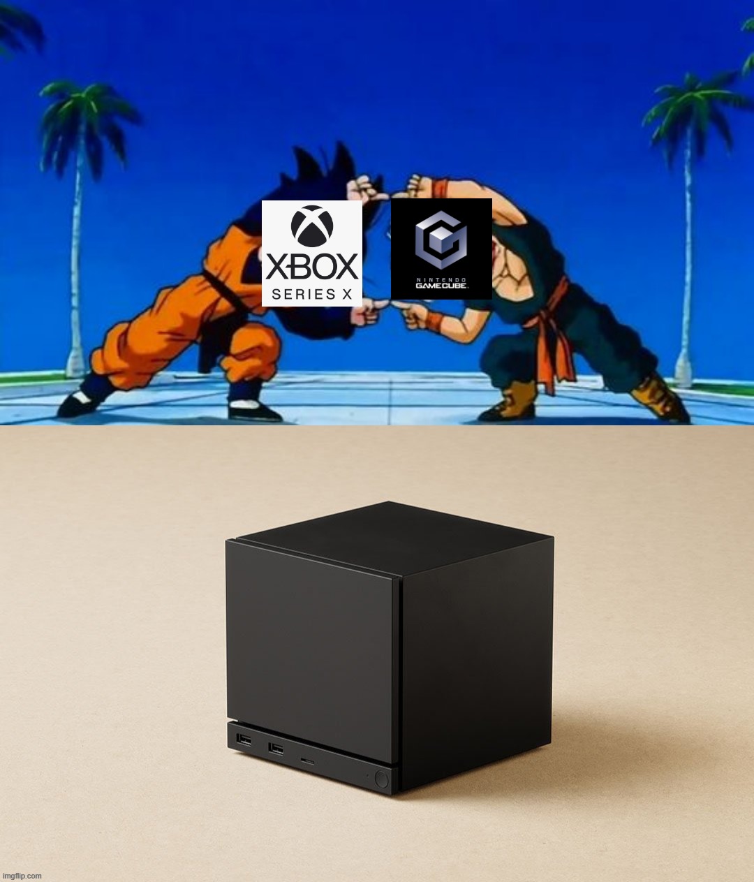 image tagged in dbz fusion | made w/ Imgflip meme maker