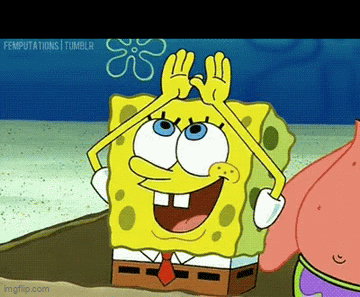 Spongebob Rainbow Gif template meme | CONGRATS U WASTED UR TIME | image tagged in gifs | made w/ Imgflip video-to-gif maker