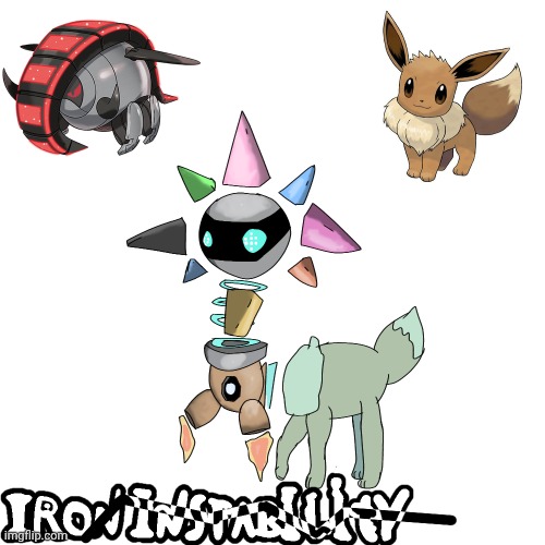 I'm moving trying to make believable mons to somewhere else | image tagged in turns out drawing just eevees for days is a bit boring | made w/ Imgflip meme maker