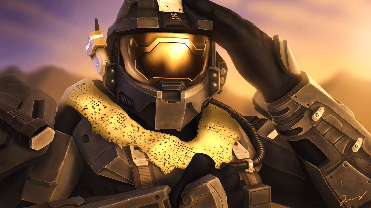 Halo salute Blank Meme Template