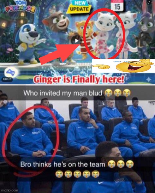 bruh wheres BEN | image tagged in bro thinks he's on the team | made w/ Imgflip meme maker