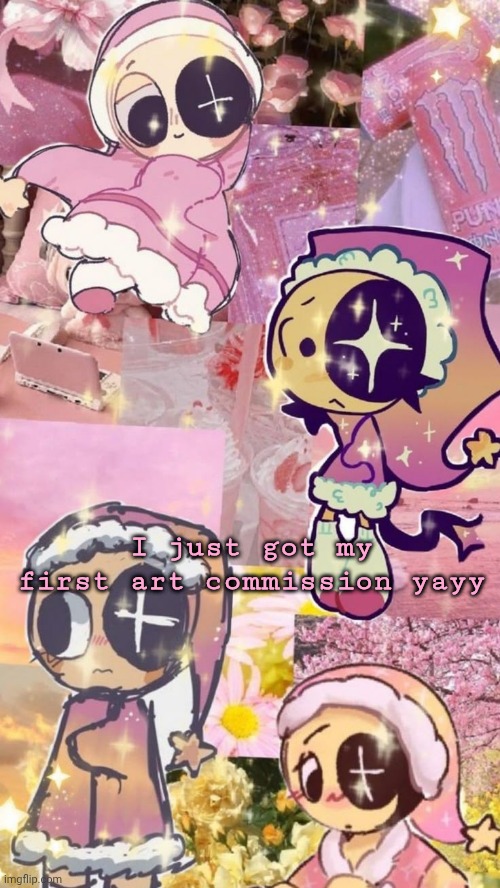 starry night | I just got my first art commission yayy | image tagged in starry night | made w/ Imgflip meme maker