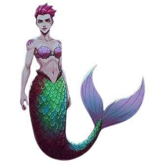 mermaid vi Blank Meme Template