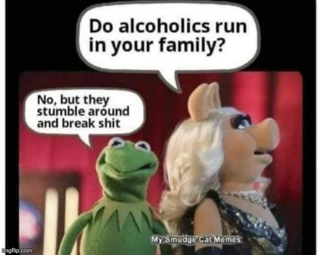 image tagged in kermit,miss piggy | made w/ Imgflip meme maker