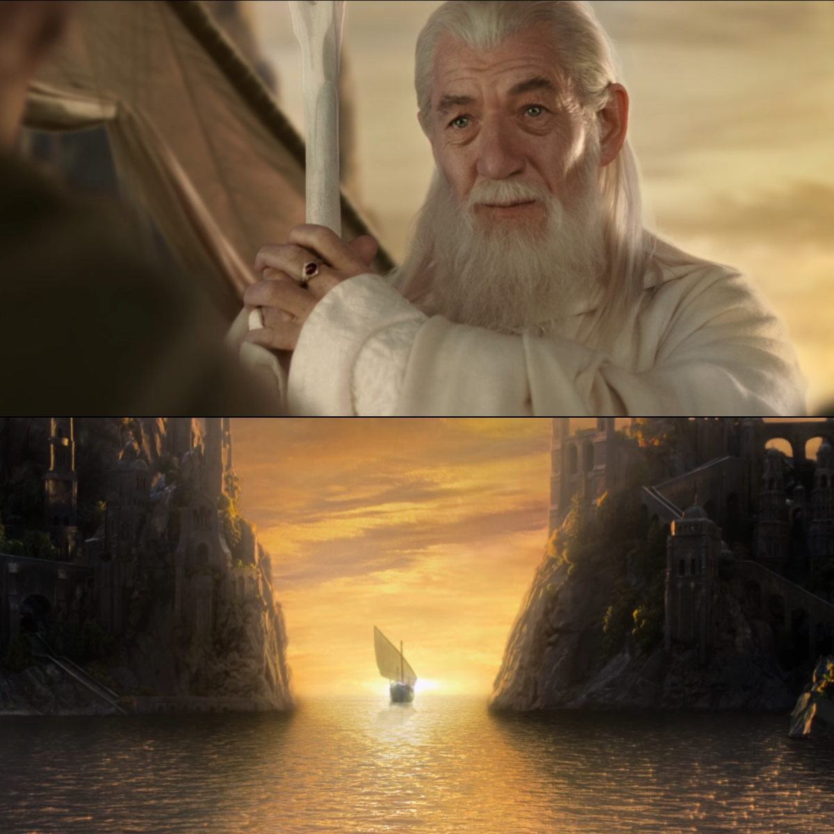 Gandalf Good-Bye Blank Meme Template