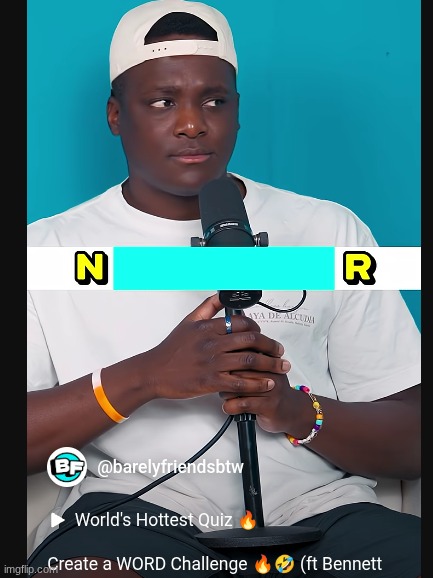 create a word challenge | made w/ Imgflip meme maker