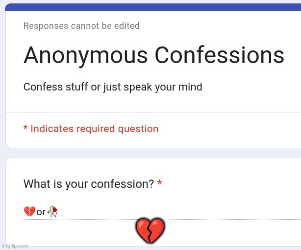 💔 | made w/ Imgflip meme maker