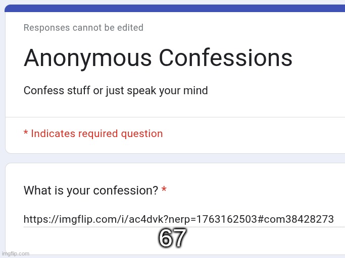 67 | made w/ Imgflip meme maker