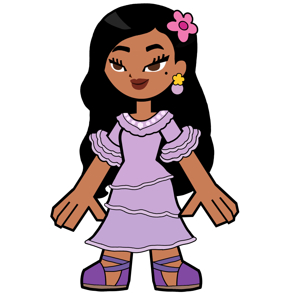 Isabela Madrigal in Hero 108 Style Blank Meme Template