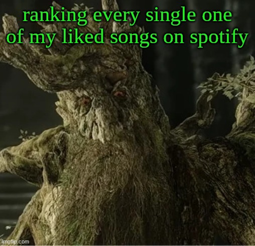 this took like 15 minutes to make | ranking every single one of my liked songs on spotify | image tagged in hecate | made w/ Imgflip meme maker