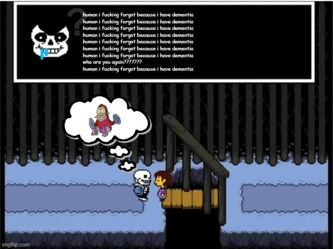 retarded sans Blank Meme Template