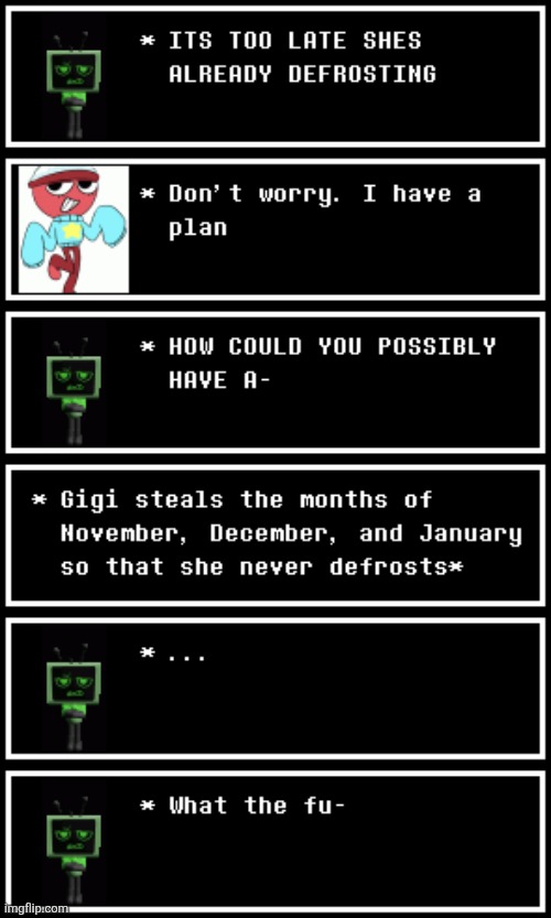 I used demi hideout | image tagged in she's defrosting | made w/ Imgflip meme maker