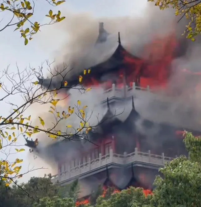 Sacred temple bursts into flames after tourist wrongly used ince Blank Meme Template