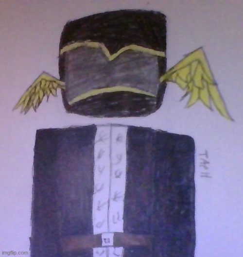 Here's a drawing of Taph | image tagged in art,fanart,forsaken,roblox | made w/ Imgflip meme maker