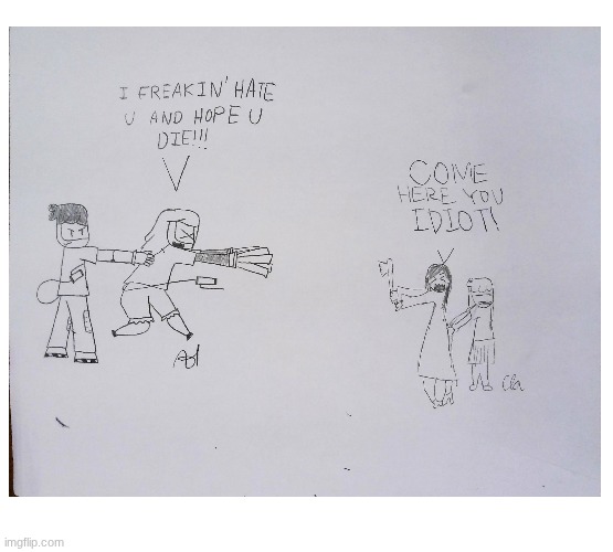 Me and my sister made this. | image tagged in drawing,murder drones,multiverse | made w/ Imgflip meme maker