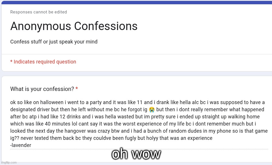 oh wow | made w/ Imgflip meme maker