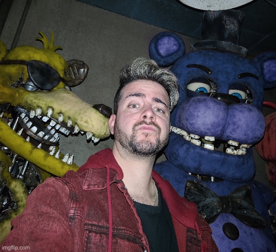 pickle foxy, bear5, and red chica in the corner | made w/ Imgflip meme maker