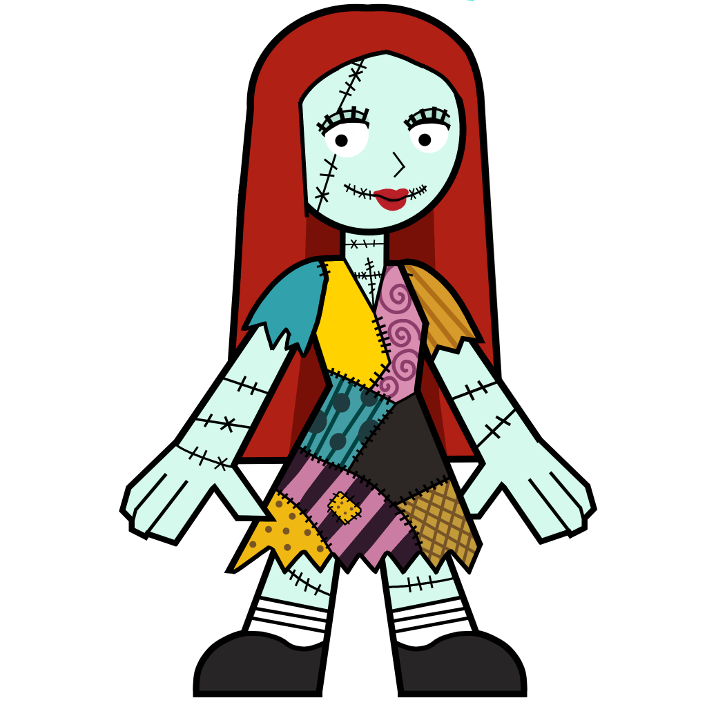 Sally Skellington in Hero 108 Style Blank Meme Template