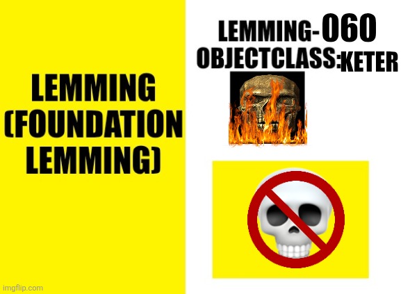 LEMMING-060 Blank Meme Template