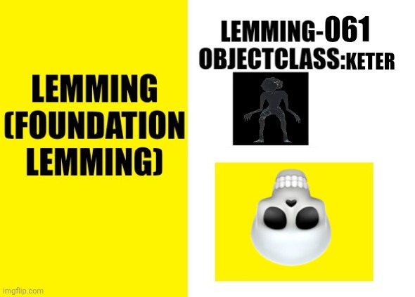 LEMMING-061 Blank Meme Template