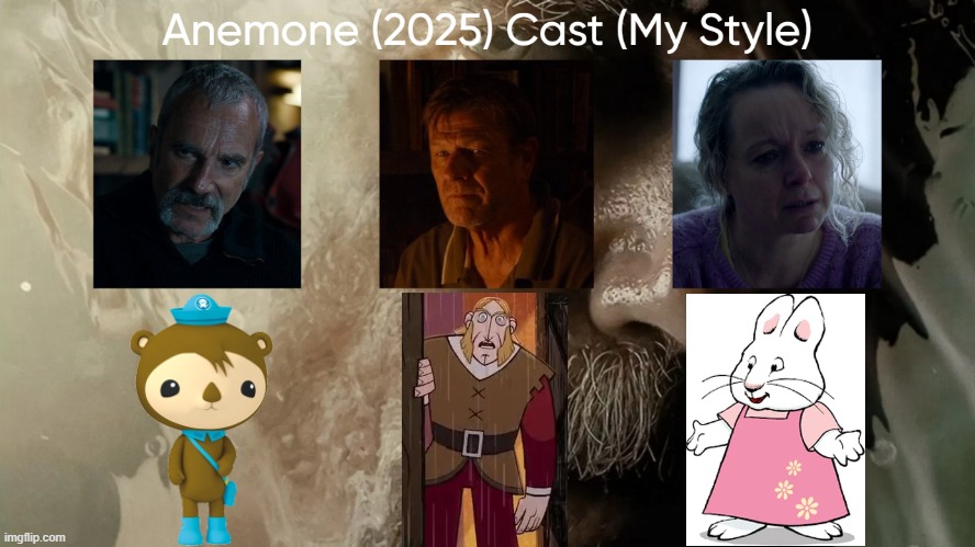 Anemone (2025) Cast (My Style) | image tagged in anemone 2025 cast my style,meme,memes,anemone,spoof cast,characters | made w/ Imgflip meme maker