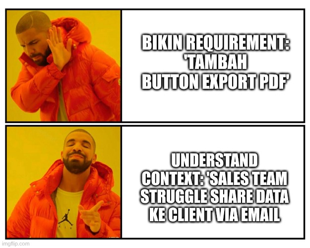 Drake meme - Form vs Context