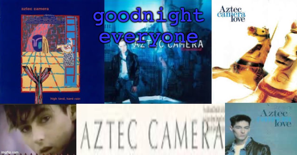 SC's Aztec Camera temp | goodnight everyone | image tagged in sc's aztec camera temp | made w/ Imgflip meme maker