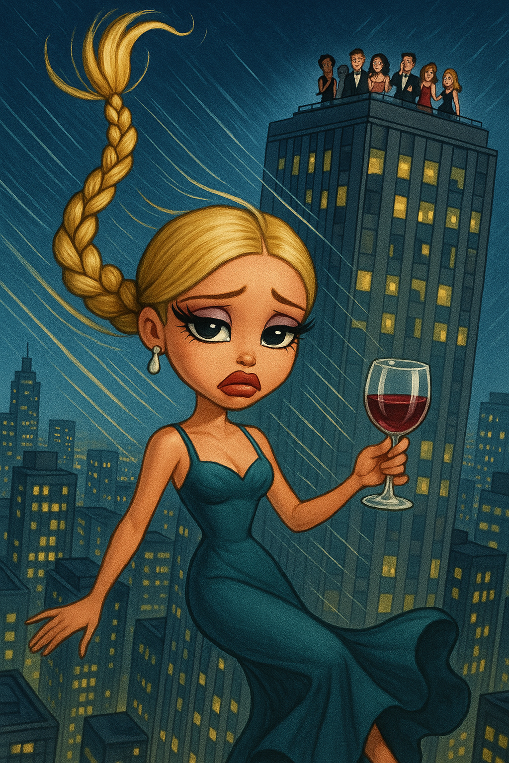 falling off a roof Blank Meme Template