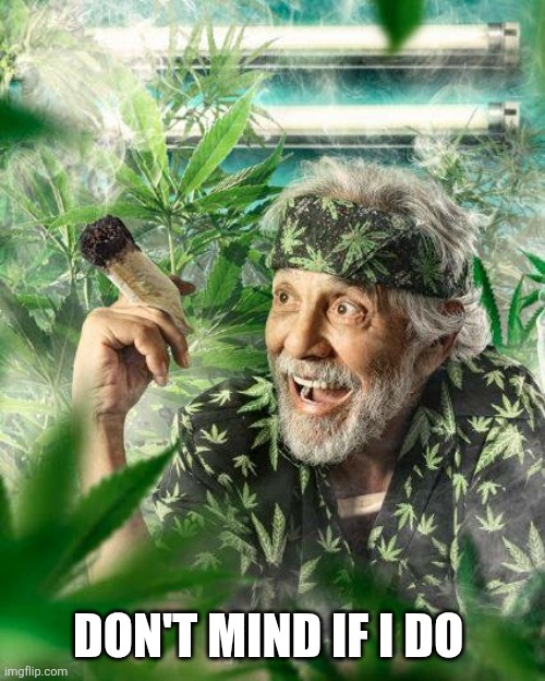 Chong cannabis | DON'T MIND IF I DO | image tagged in chong cannabis | made w/ Imgflip meme maker