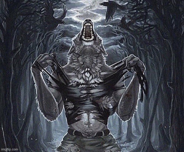 werewolf ripping shirt | image tagged in werewolf ripping shirt | made w/ Imgflip meme maker
