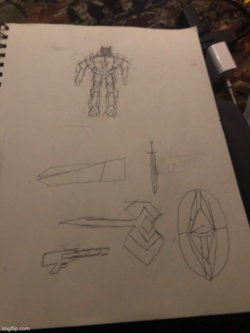 How would you rate my design of Optimus prime and his weapons i drew | made w/ Imgflip meme maker