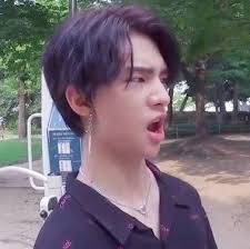 hyujin funny face Blank Meme Template