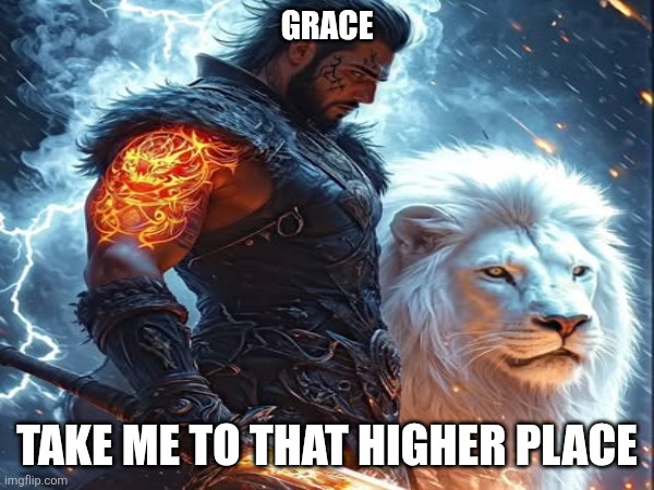 Discernment (Conscious Awakening) | GRACE; TAKE ME TO THAT HIGHER PLACE | image tagged in lion,lego doctor higher quality,the force awakens,whomst has awakened the ancient one,the lion guard | made w/ Imgflip meme maker