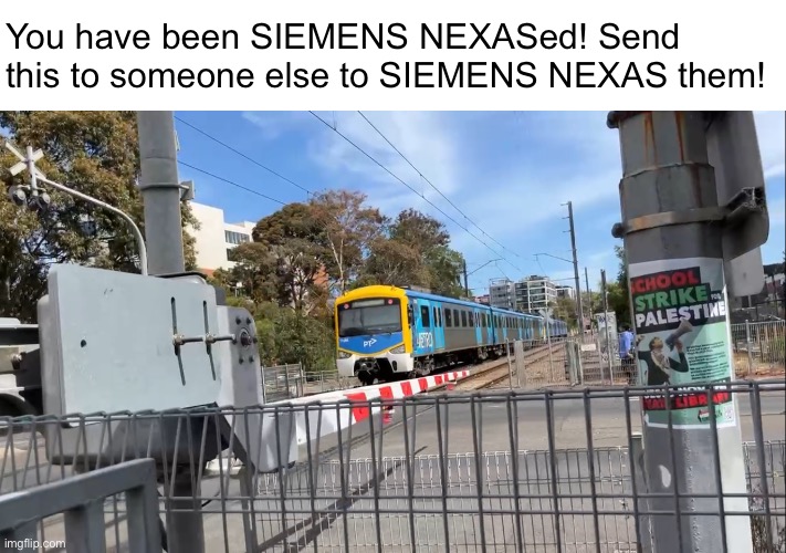 Siemens Nexas | You have been SIEMENS NEXASed! Send this to someone else to SIEMENS NEXAS them! | made w/ Imgflip meme maker