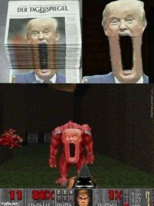 Endboss Donald Trump or something | image tagged in trump | made w/ Imgflip meme maker