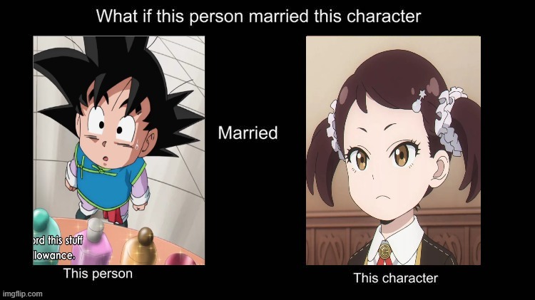 what if goten married becky ? | image tagged in what if goten married rogue,spy x family,dragon ball z,anime,crossover memes,kids | made w/ Imgflip meme maker