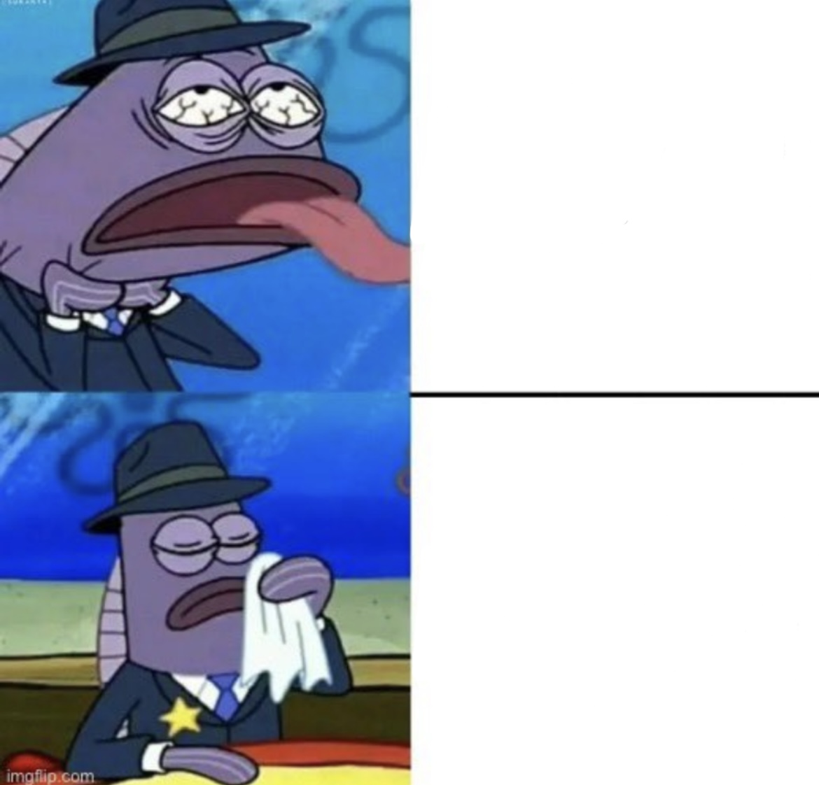 Spongebob background fish Michelin Blank Meme Template