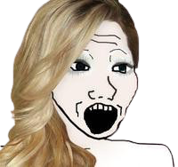 Soygirl yelling Meme Template