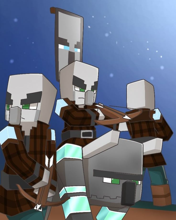 Pillagers and Ravager Blank Meme Template