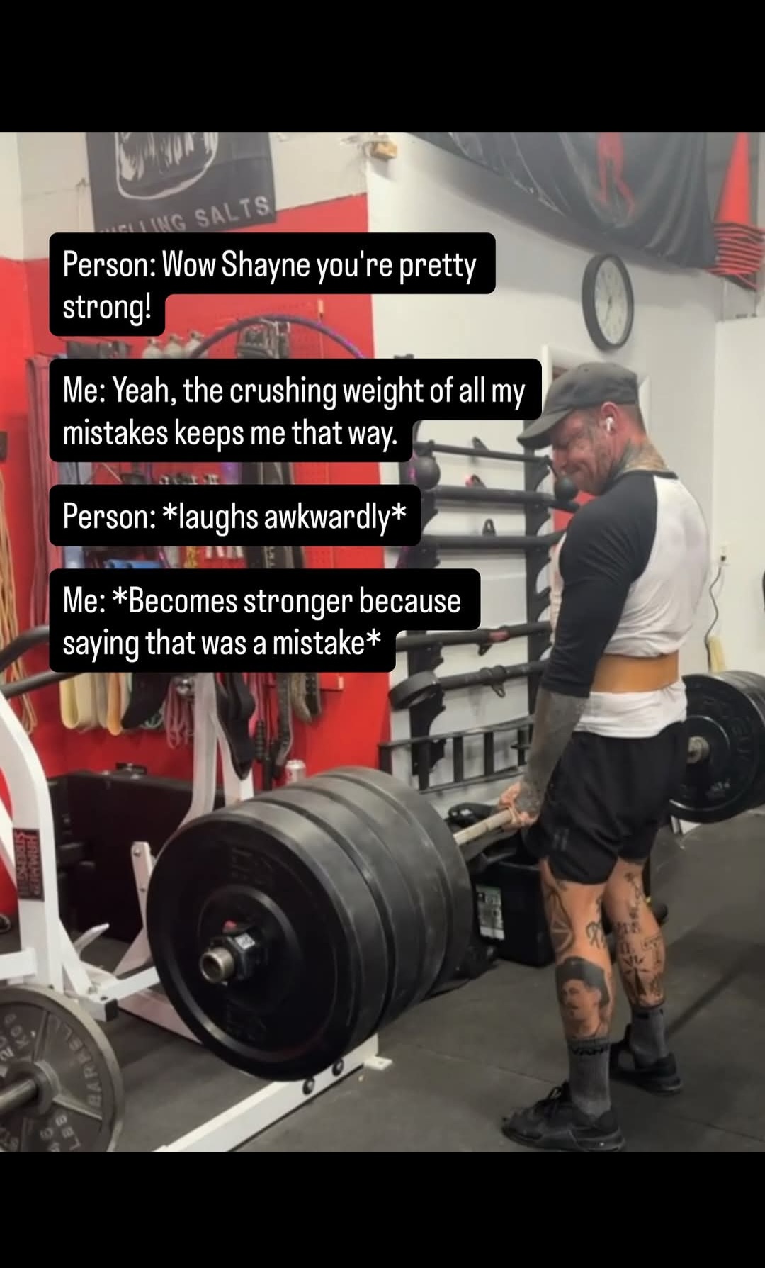 Shayne Smith weightlifting Blank Meme Template