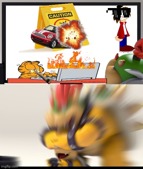 Bowser and Bowser Jr. NSFW | image tagged in bowser and bowser jr nsfw | made w/ Imgflip meme maker