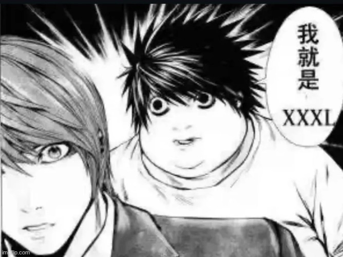 image tagged in death note,light,l | made w/ Imgflip meme maker
