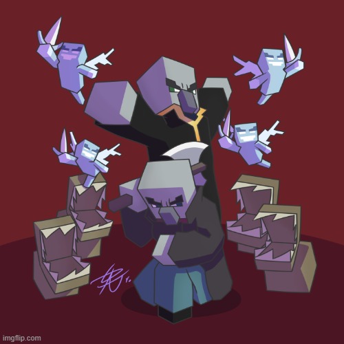 Evoker Fangs | image tagged in evoker fangs | made w/ Imgflip meme maker