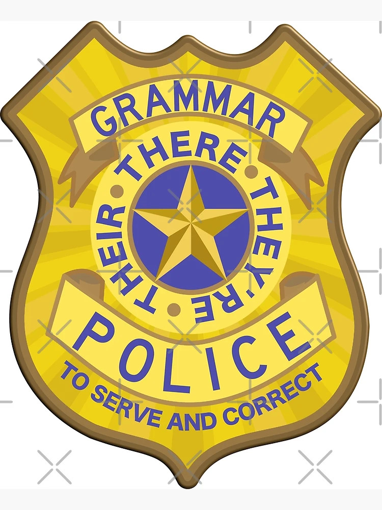 Grammar Police Blank Meme Template