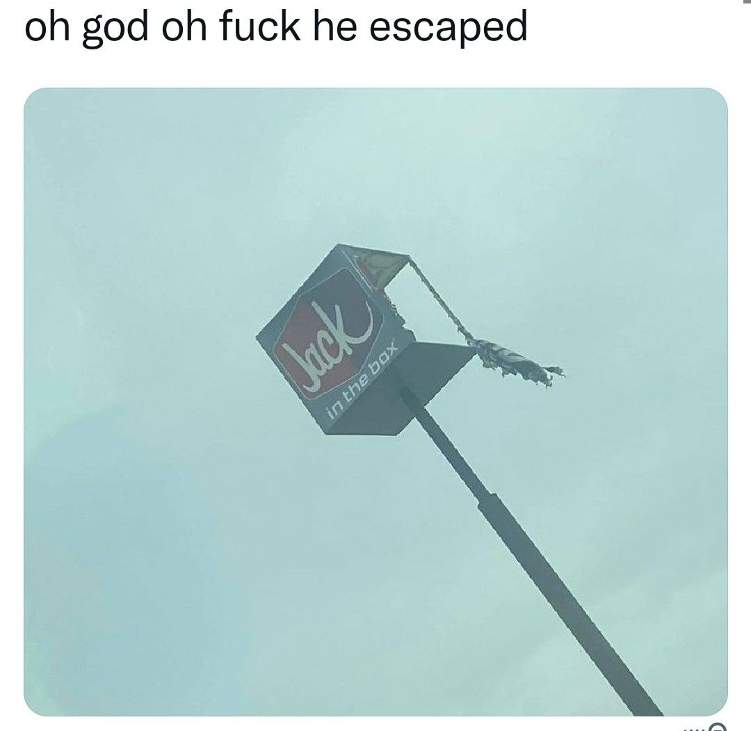 Jack in the Box Escaped Blank Meme Template